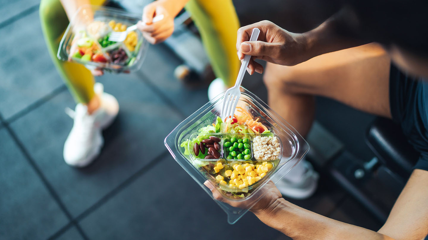 Zdrava prehrana pri športni aktivnosti.