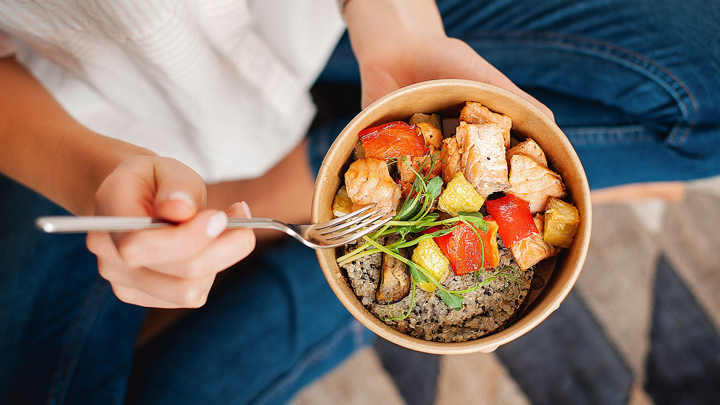 Zdrav obrok, poln vitamina C in cinka.